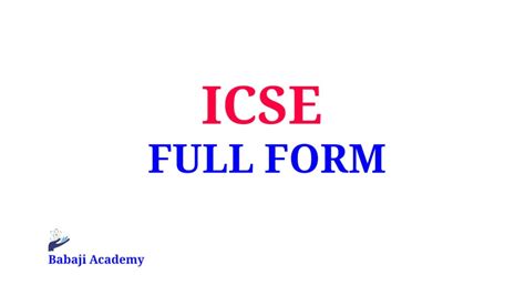 icse meaning